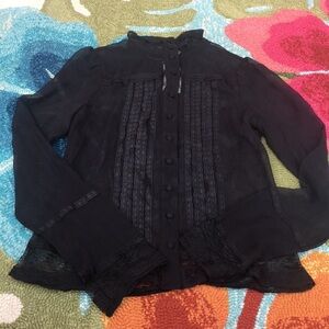 Arden B Elegant Black Lace Blouse never worn
